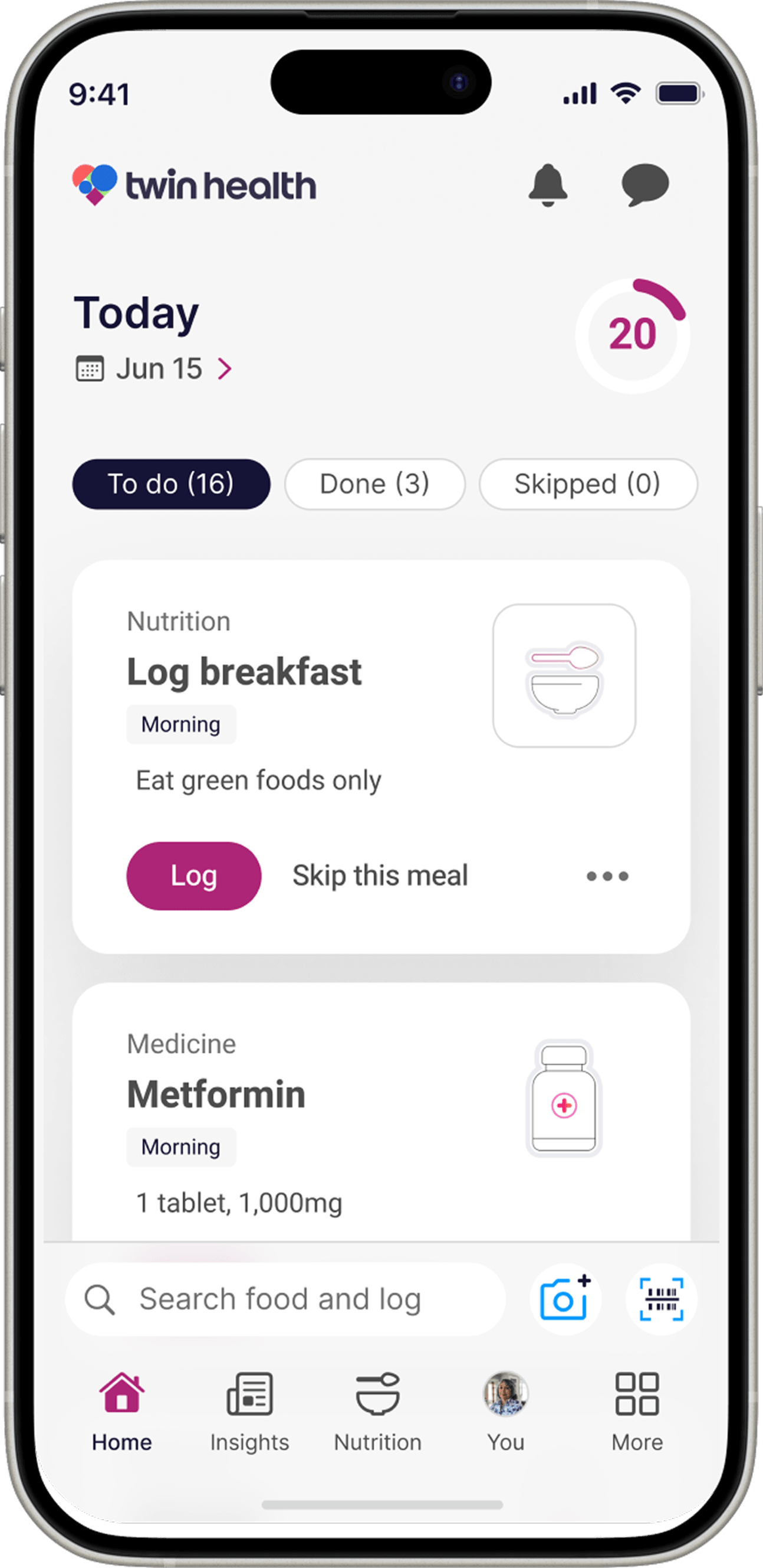 Twin Health Mobile App